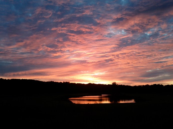 When the round's complete at Aberdeen, the lake @ 18 seems more serene than intimidating...