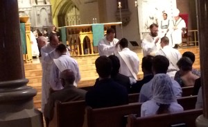 That's Fr. Chris, on the right...